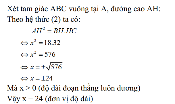 Bài tập 2 hệ thức lượng trong tam giác vuông