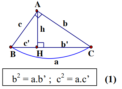 Hệ thức lượng giác trong tam giác vuông