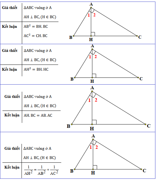 Hệ thức lượng trong tam giác vuông